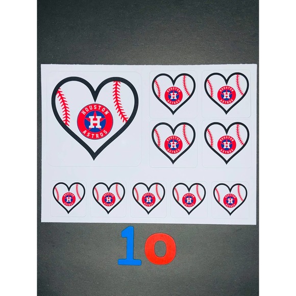 ASTROS BASEBALL HIGH QUALITY STICKERS SET BUNDLE - Picture 10 of 11